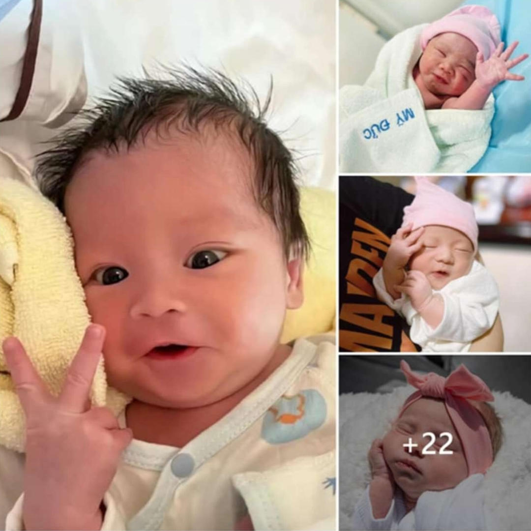 Irresistible Charm: Get lost in laughter with the irresistible charm of newborn baby facial expressions.