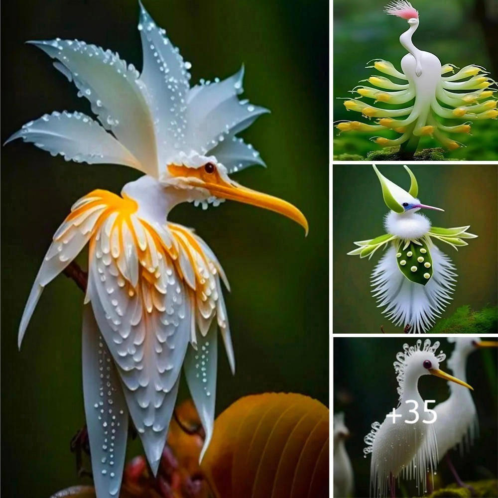 Enchanted by the Exquisite Flower Shapes Resembling Beautiful Birds