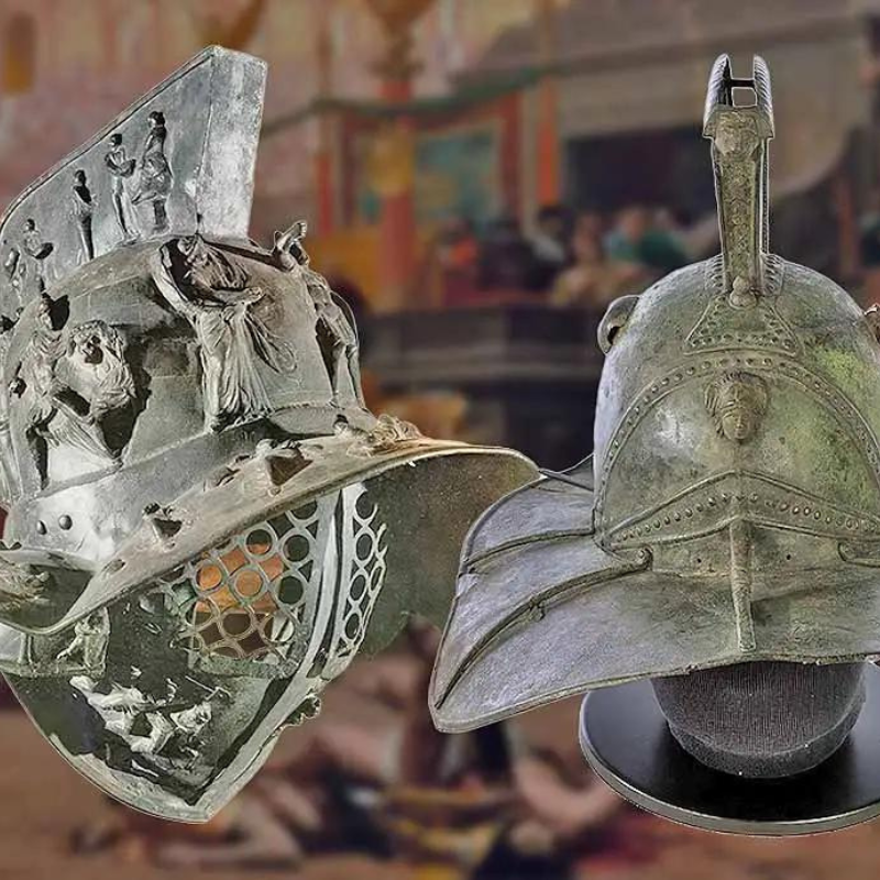 Stunning 2,000-year-old gladiator helmet discovered in the ruins of Pompeii after the eruption of Mount Vesuvius in 79 BC